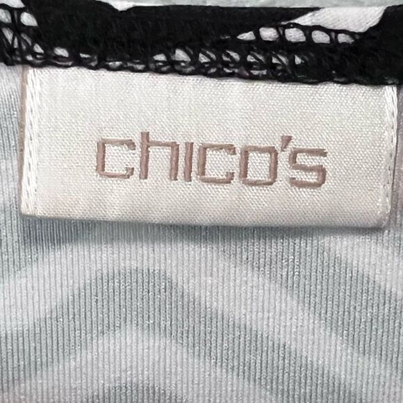 Chico's Chevron Print Striped Tank Top Size 3/XL - Picture 4 of 5